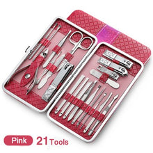 Load image into Gallery viewer, Nail manicure tool kit combo set
