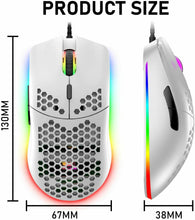 Load image into Gallery viewer, Gaming Mice Mouse 6400 DPI USB RGB Flowing Backlit Light Wired PC Laptop PS4 PS5 Random Color
